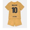 Barcelona Ansu Fati #10 Bortedraktsett Barn 2022-23 Kortermet (+ korte bukser)